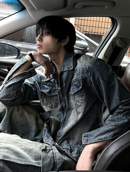 Plang Washing Denim Jacket (Long Sleeve VER)