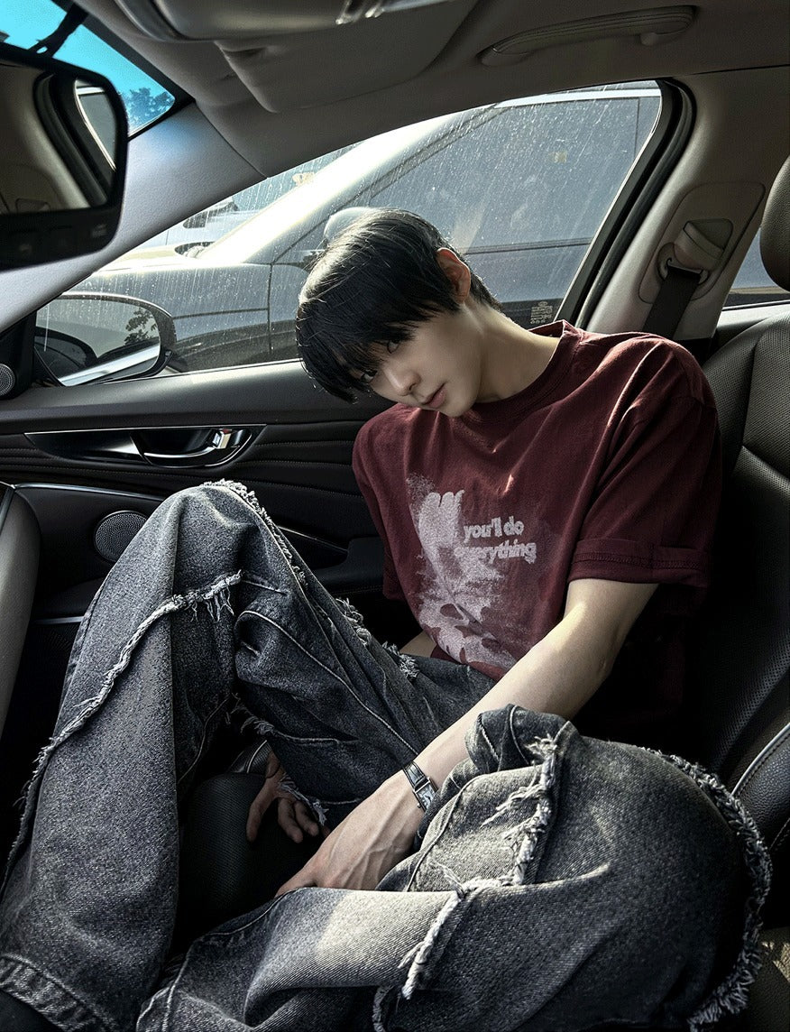 Tornado Frayed Wide Denim