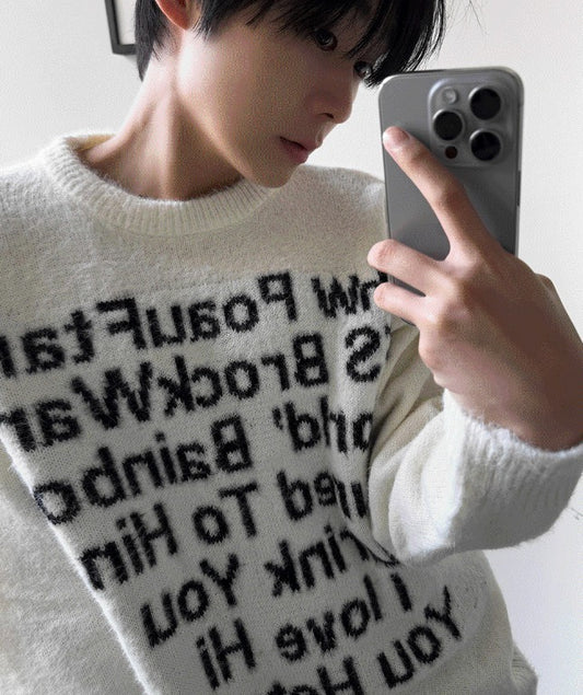 winter angora henry neck knitwear