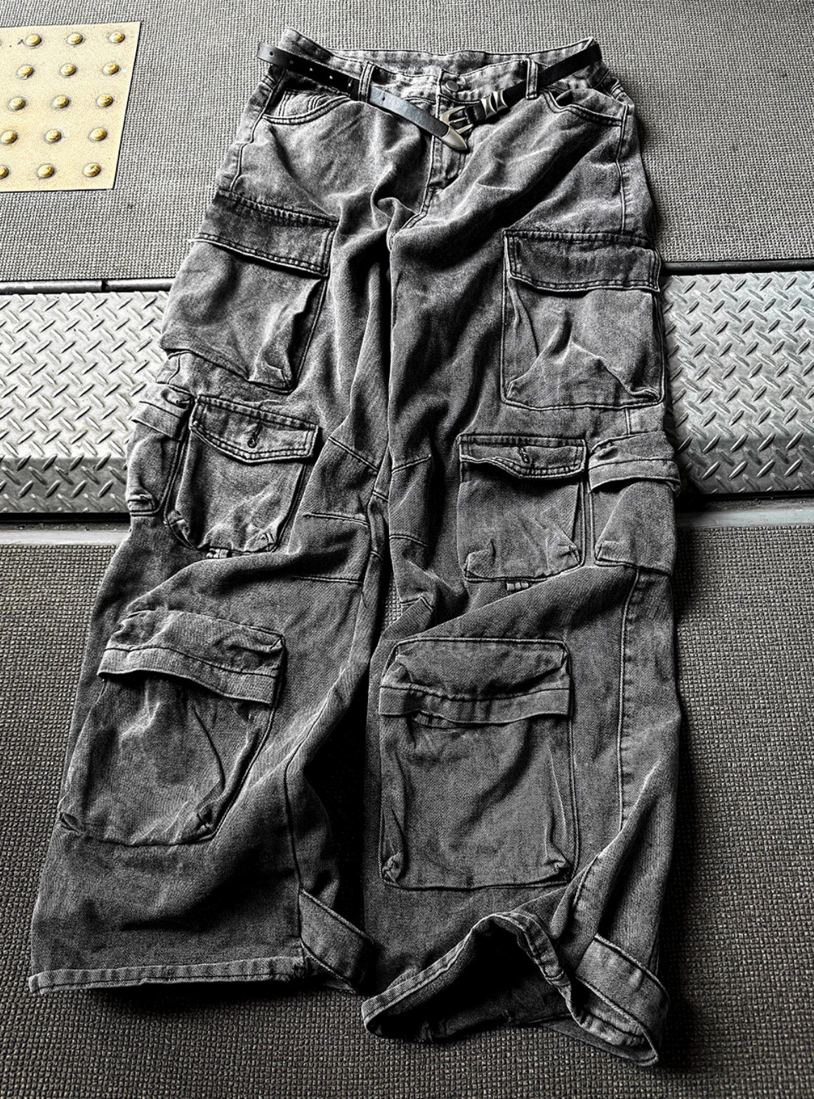 Featherlight Longline Cargo Carpenter Wide Denim