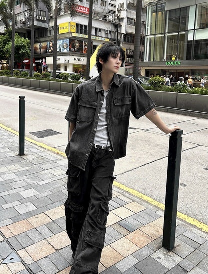 Ash Gray Denim Jacket