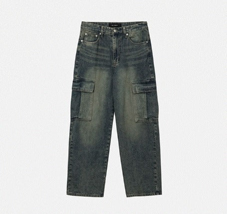 Real Washed Cargo Denim