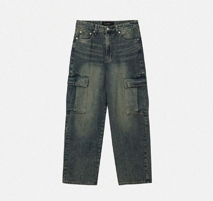 Real Washed Cargo Denim