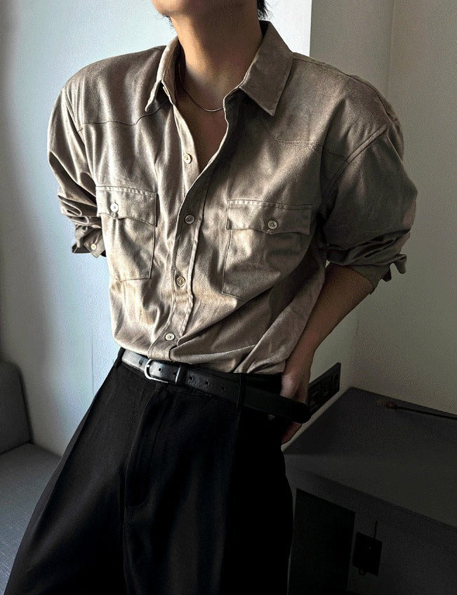 Looney Suede Western Shirt