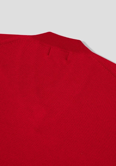 reelser overfit V-neck short sleeve knit