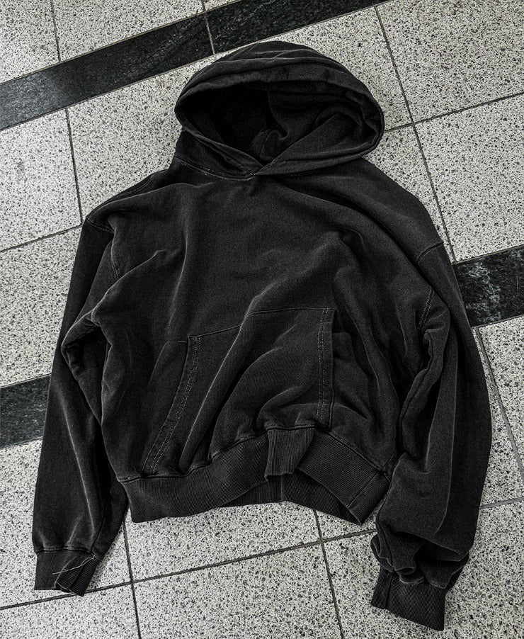 Outside track over hoodie