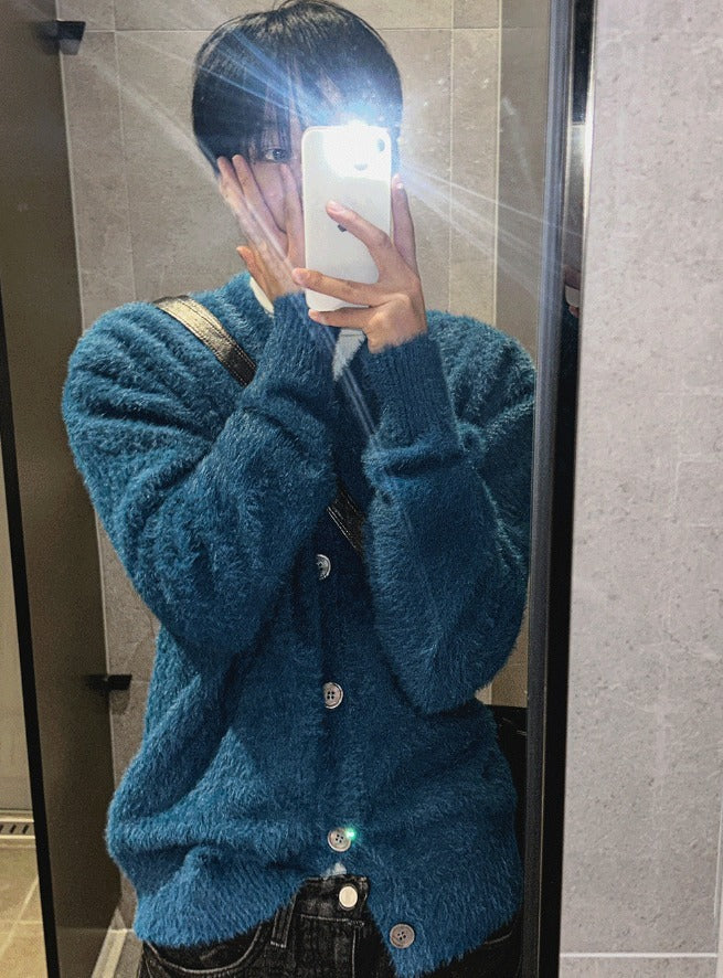 Museum Angora Semi-Over Cardigan