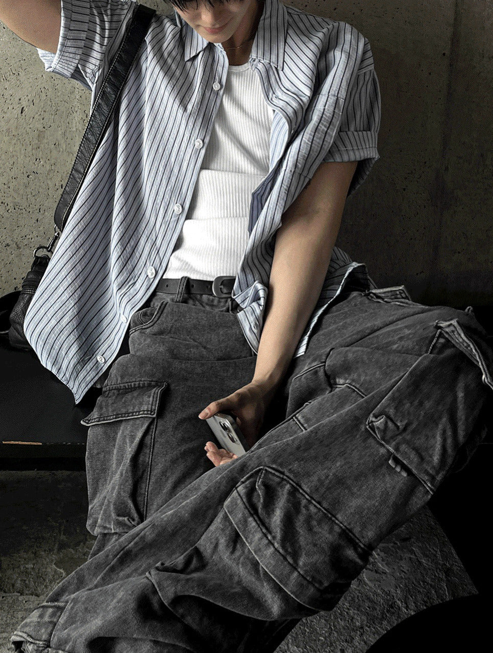 Ale Stripe Linen Short Sleeve Shirt
