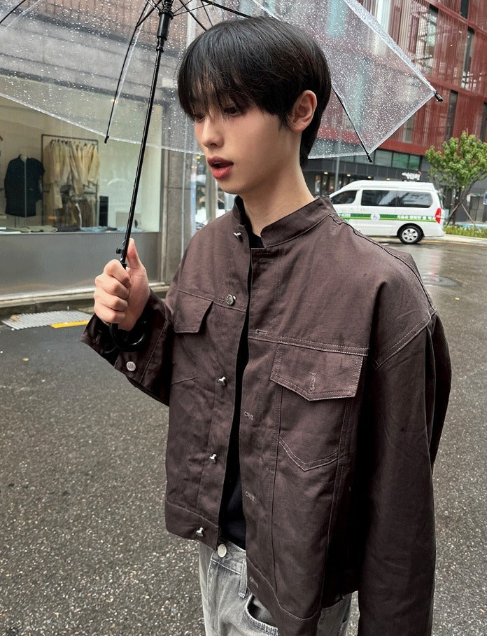 Pocket China Crop Jacket