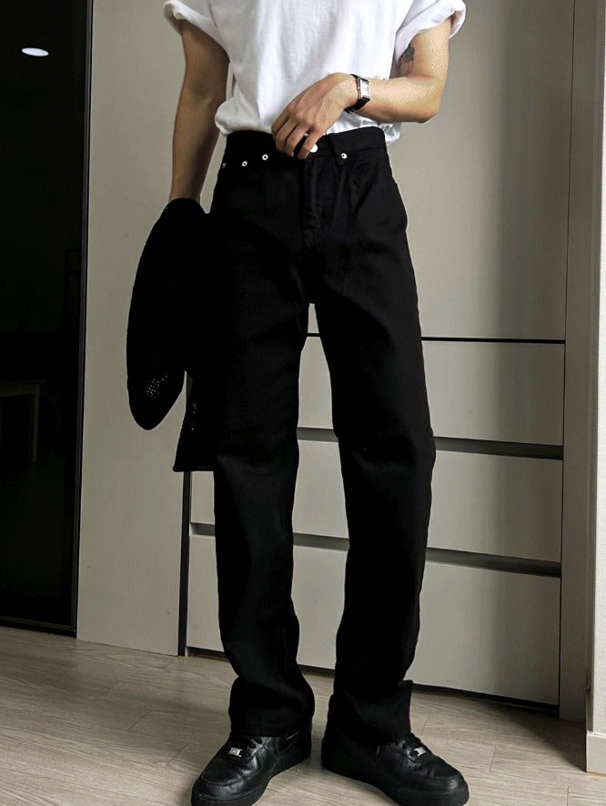 Basic Black Cotton Pants