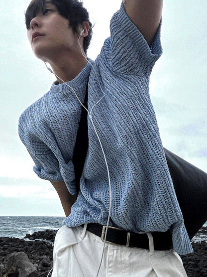 Fascale Buccle Scarlet Round Knitwear