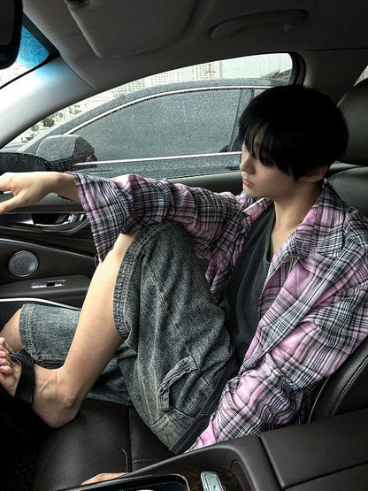 Cool Carpenter Sand Washing Half Denim Pants