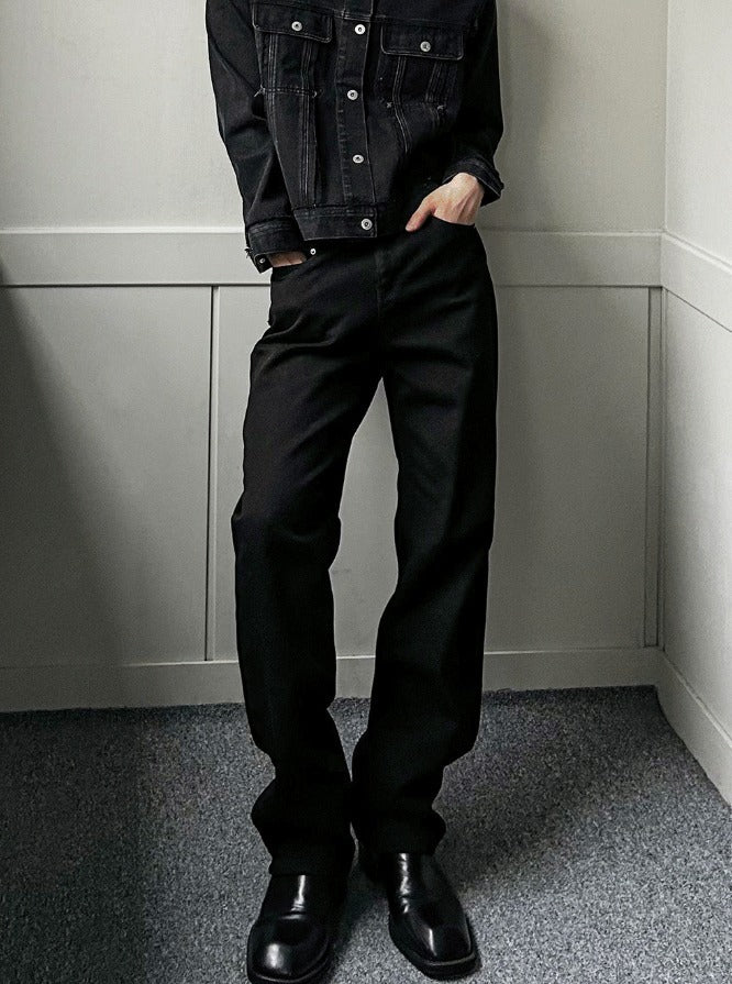 Basic Black Cotton Pants