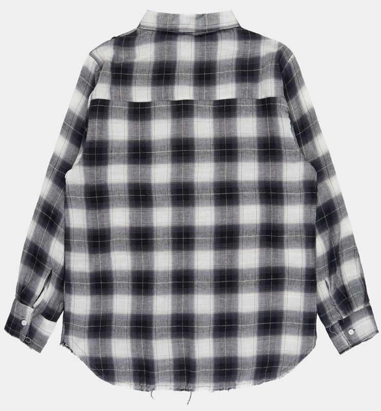 Cutting Detail Oversized Fit Shirt