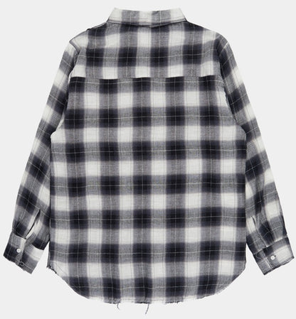 Cutting Detail Oversized Fit Shirt