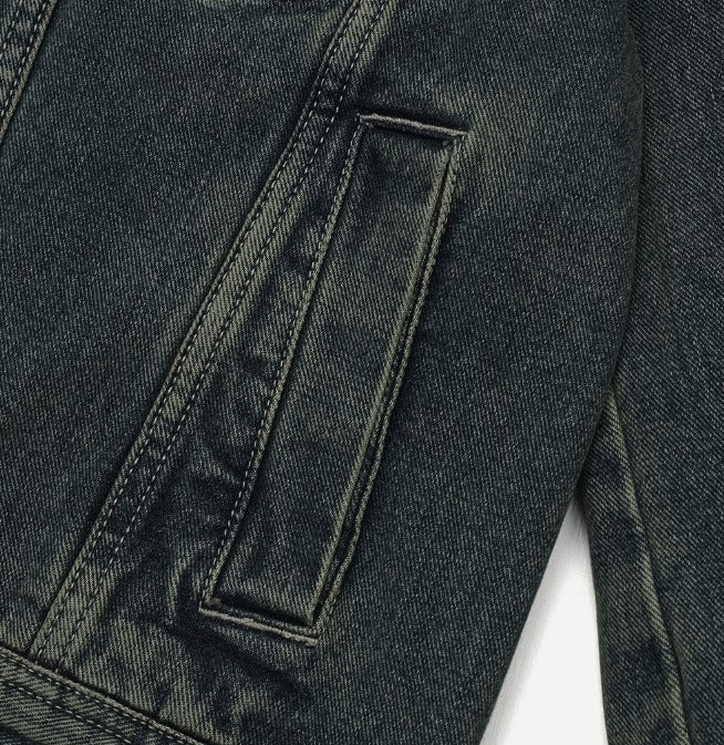 contemble snow denim jacket