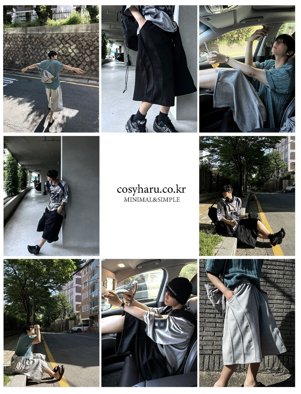 24SS Curved Bermuda Pants