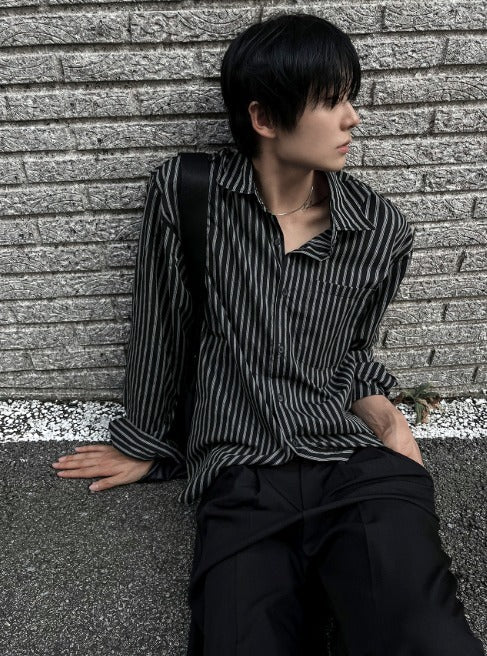 Oasis Stripe Satin Shirt