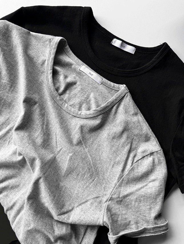 Cropped Muscle Fit T-shirt