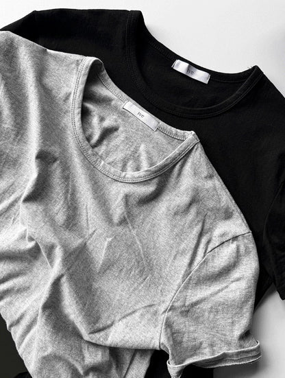 Cropped Muscle Fit T-shirt