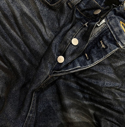 mud-Washing denim pants