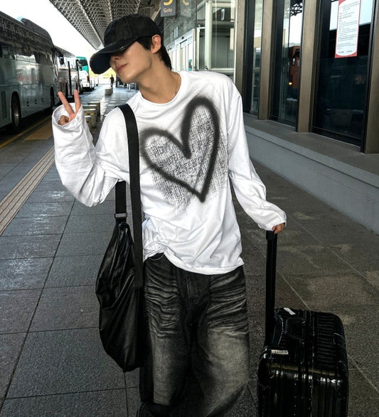 Hand Spray Brush Long Sleeve Tee