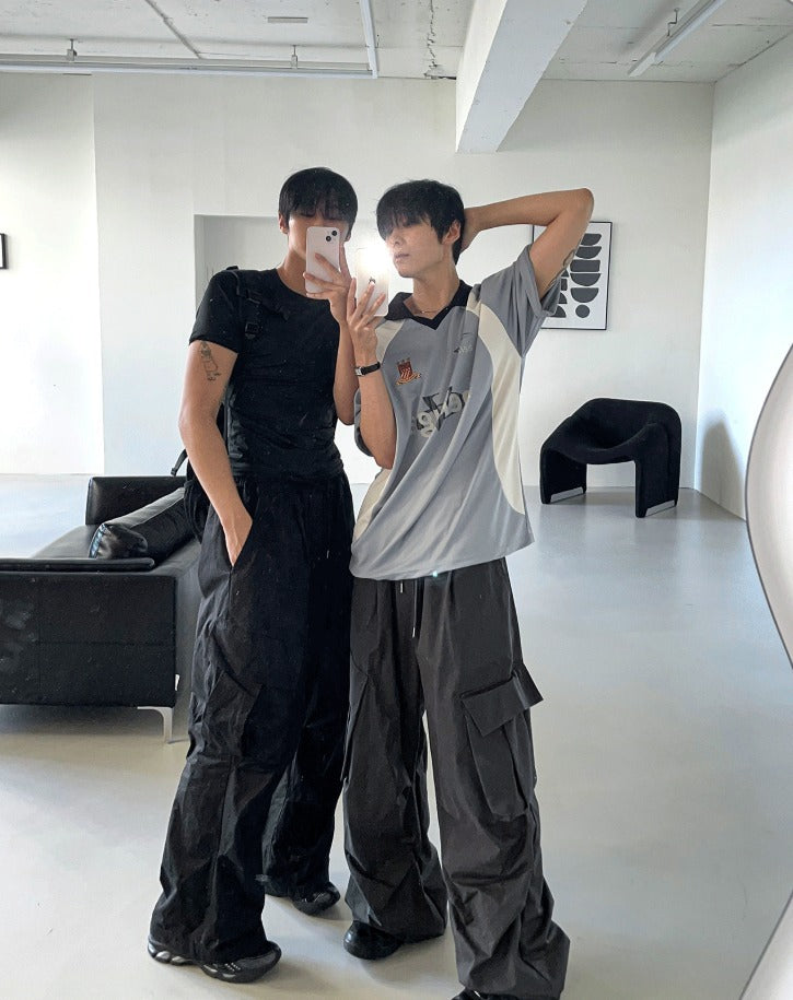 Unbalanced Cargo Balloon Pants 4C