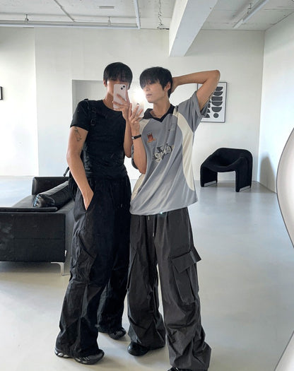Unbalanced Cargo Balloon Pants 4C