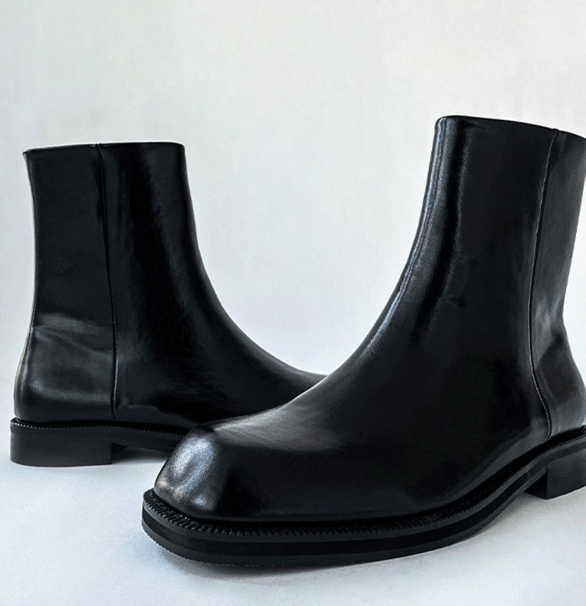 Cosyharu Zip-up Chelsea Boots