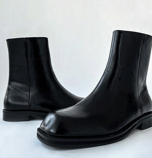 Cosyharu Zip-up Chelsea Boots