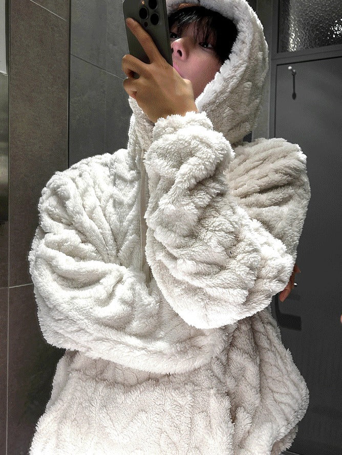 New Cable Wool Hood