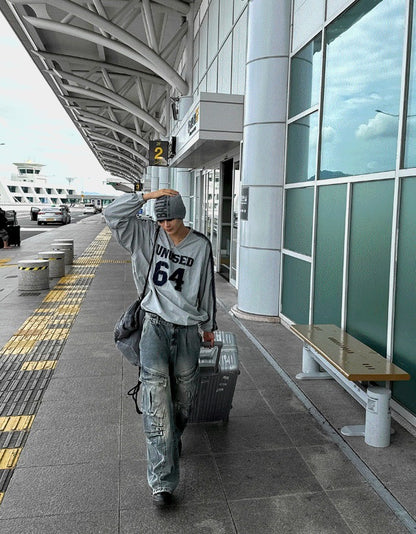 Rivet Cargo Denim Pants