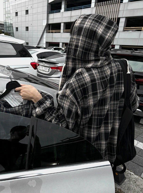 Hip Check Dark Color Hood Shirt