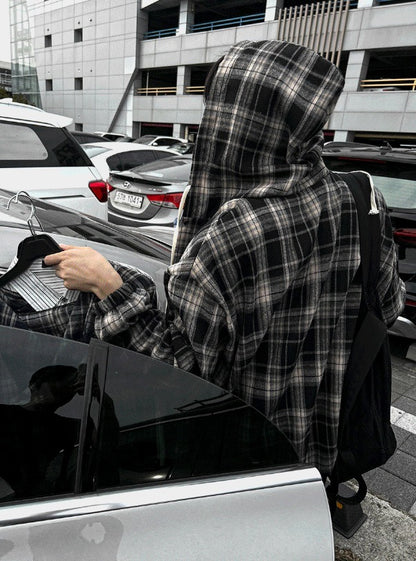 Hip Check Dark Color Hood Shirt
