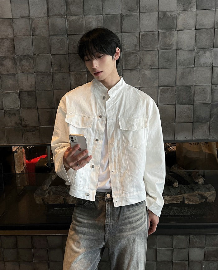 Pocket China Crop Jacket
