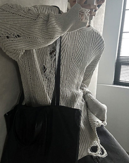 Stepping Cable Damage Knit