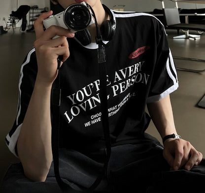 Loving Track Short Sleeve Tee