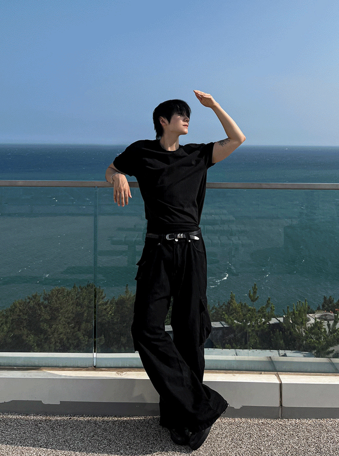 Muscle Fit Ringer T-Shirt 3色