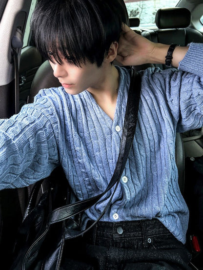 rowoon detail cavble cardigan