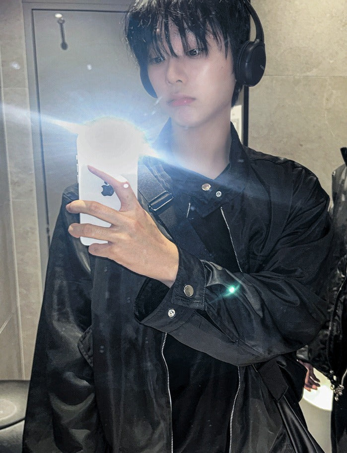 perry biker windbreaker jacket