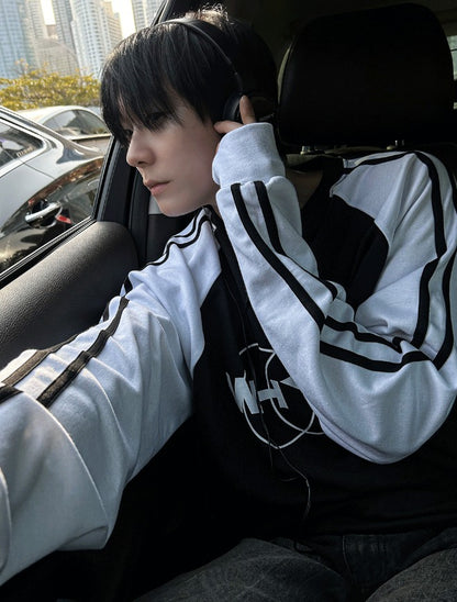 Farondie Velvet Track Raglan T-shirt