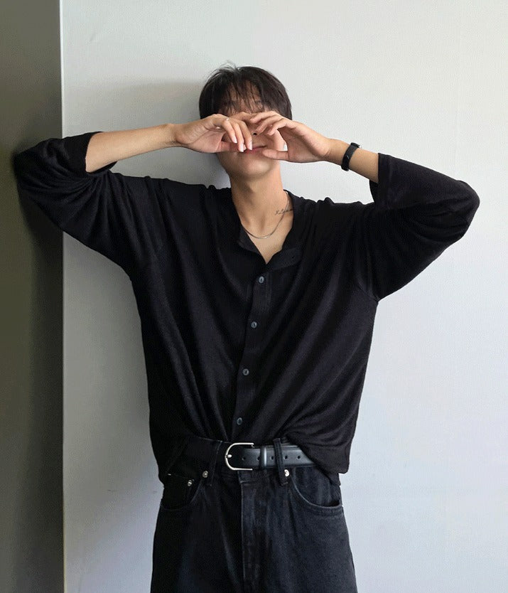 Acid Linen Cardigan