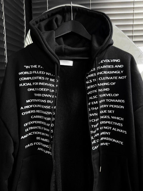 Chrombie Lettering Heavy Hood Zip-Up