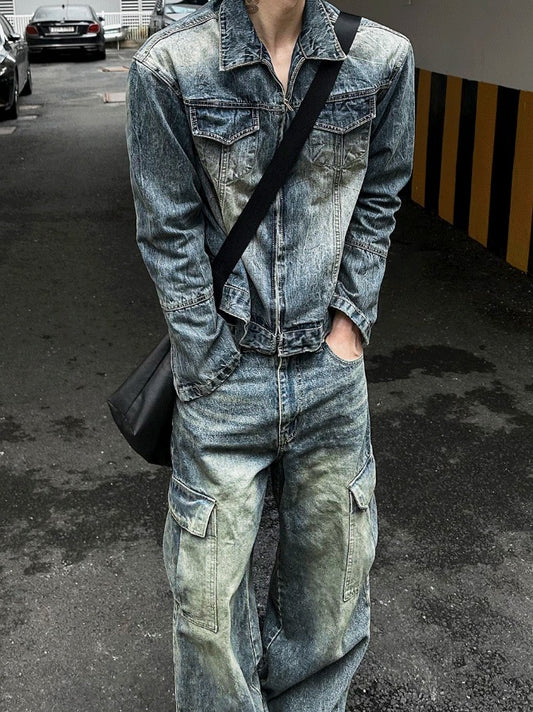 Plang Real Washing Cargo Denim