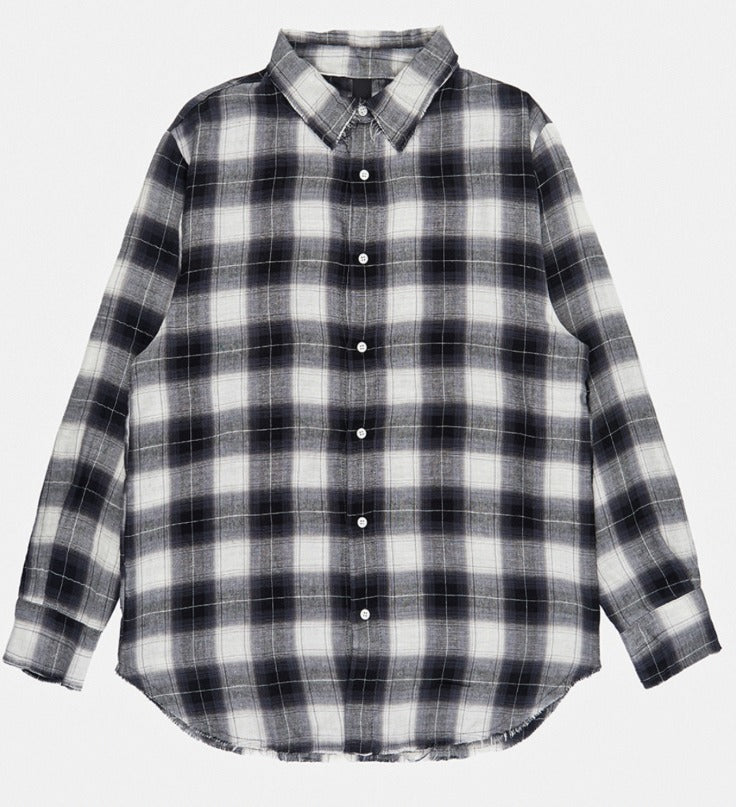 Cutting Detail Oversized Fit Shirt