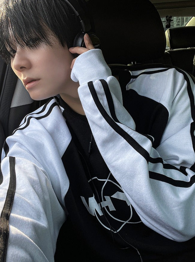 Farondie Velvet Track Raglan T-shirt