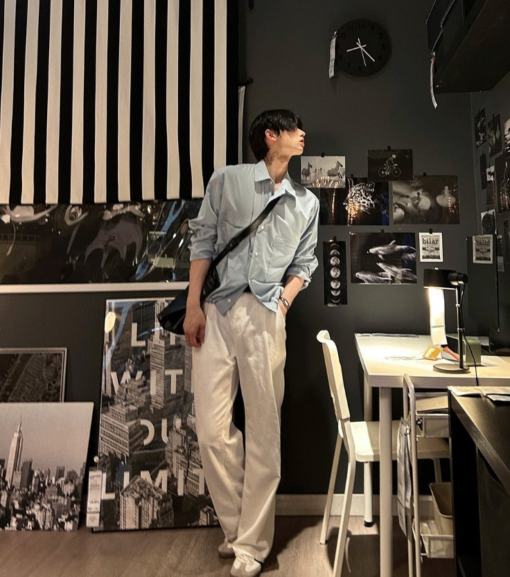 slob white wide denim pants