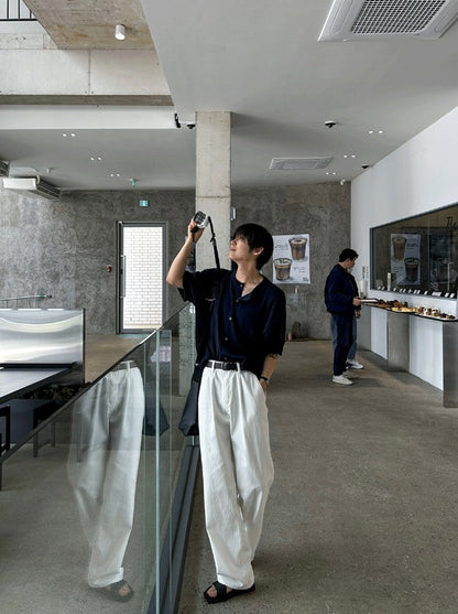 Summer Round-Neck Short Sleeve Cardigan