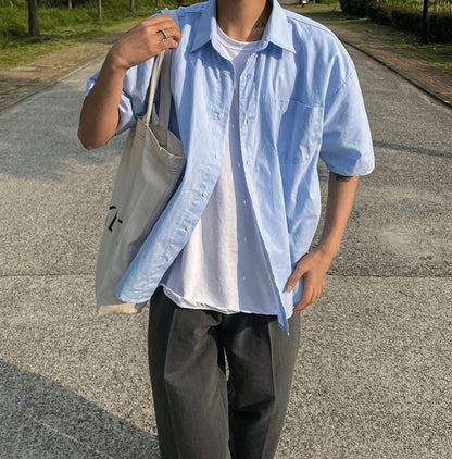 Lewe Oxford Short Sleeve Shirt + Pocket Ver.