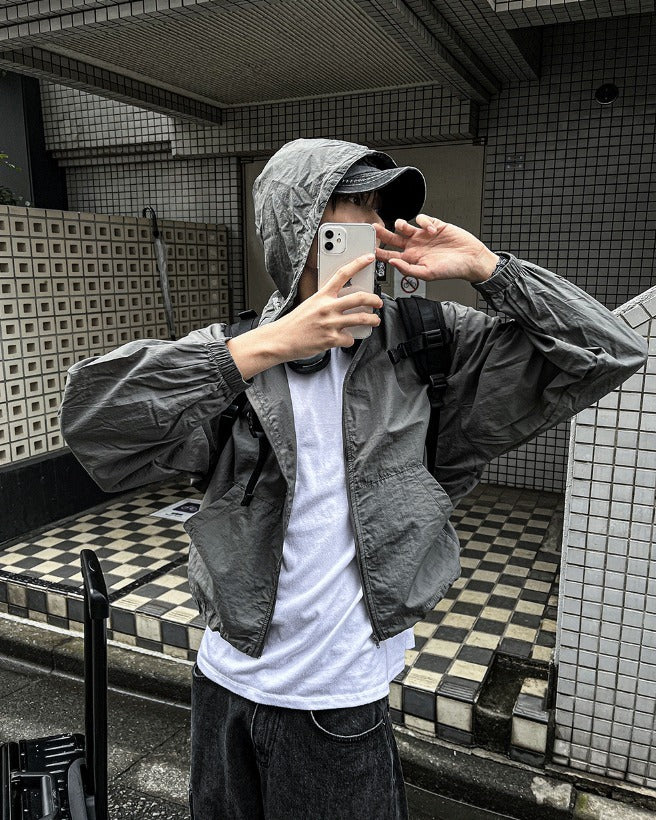 arc-in crop hood windbreaker